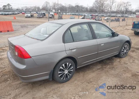 2005 Honda Civic Lx из США, поврежденный, VIN 2HGES16625H524658